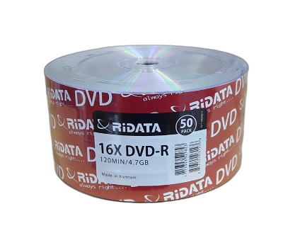 RIDATA DVD-R Printable16X 4.7GB 50Pcs Shrink Pack