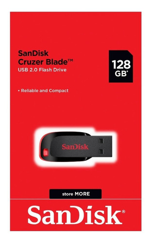 Flash Memory Sandisk Cruzer Blade 128GB