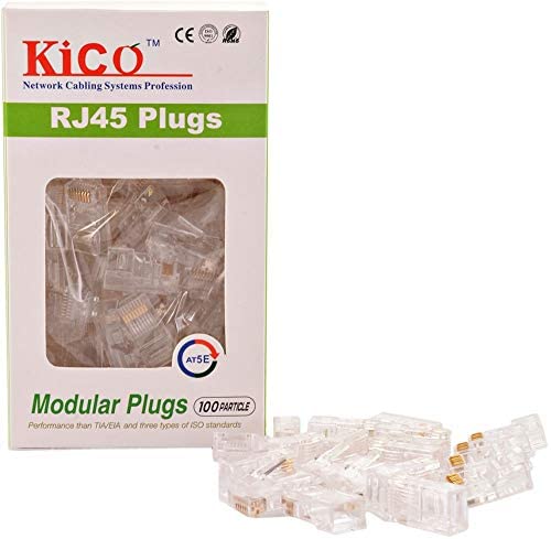 Connector CAT6 RJ45 1x100 Kico