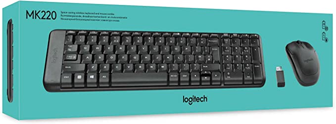 Wireless Keyboard Mouse Combo Logitech MK220