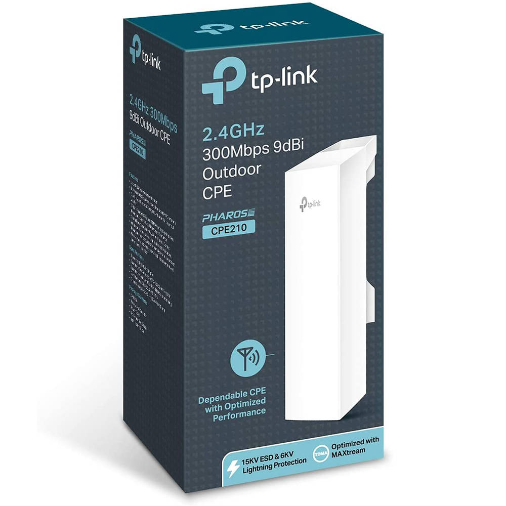 Outdoor CPE 2.4GHz 300Mbps 9dBi tp-link TP CPE210