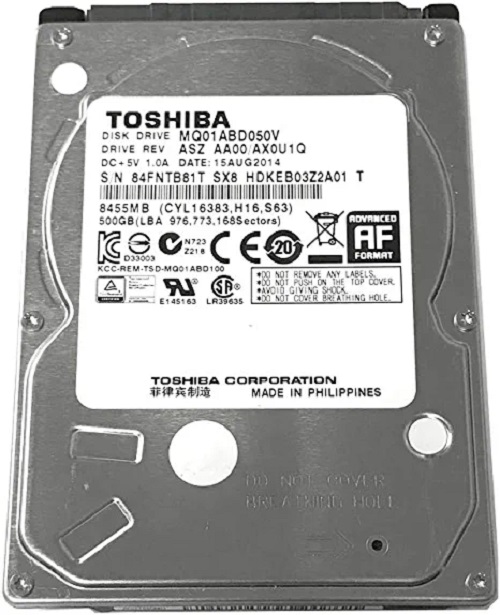 Laptop Hard Disk Toshiba 500GB PullOut