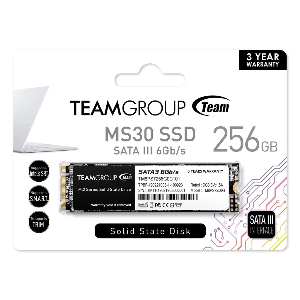 SSD Hard Disk M.2 Team Group 256GB Ms30