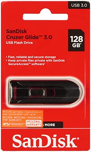 Flash Memory USB3.0 Sandisk Glide 128GB