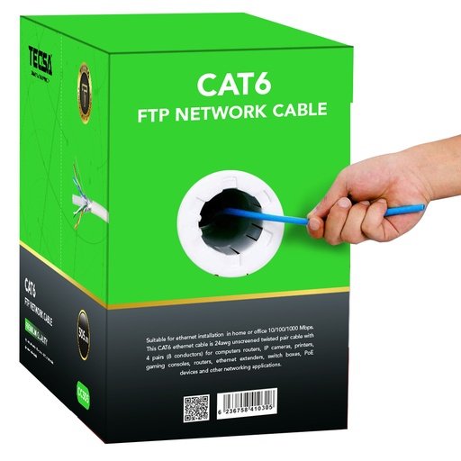 CAT6 Network Cable Tecsa 305Mtr TCS-CC305