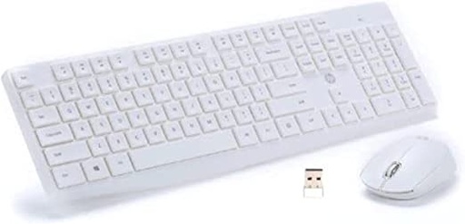 Wireless Keyboard Mouse Combo HP CS10 White