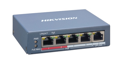 Hikvision 5 PORT 10/100 Fast Ethernet Smart Managed POE Switch DS-3E1105P-EI