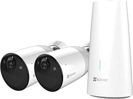 Battery Powered Camera Kit, 2 Camera & 1 Basestation 2MP EZVIZ CS-BC1-B2