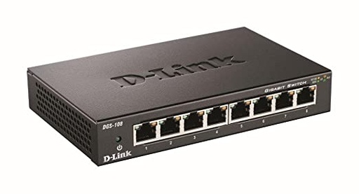 Network Switch Gigabit 8 Port D-Link DGS-108