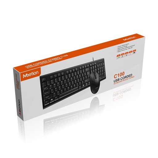 Wired Keyboard +Mouse Meetion C100