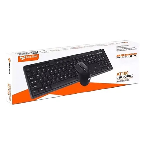 Wired Keyboard + Mouse Meetion AT100