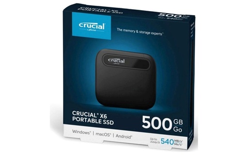 External SSD Crucial 500GB X6