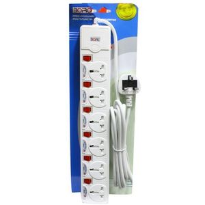 Power Extension Boral 6 Port 3Mtr