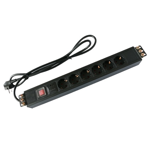 PDU 6 Way1U Universal 16Amp